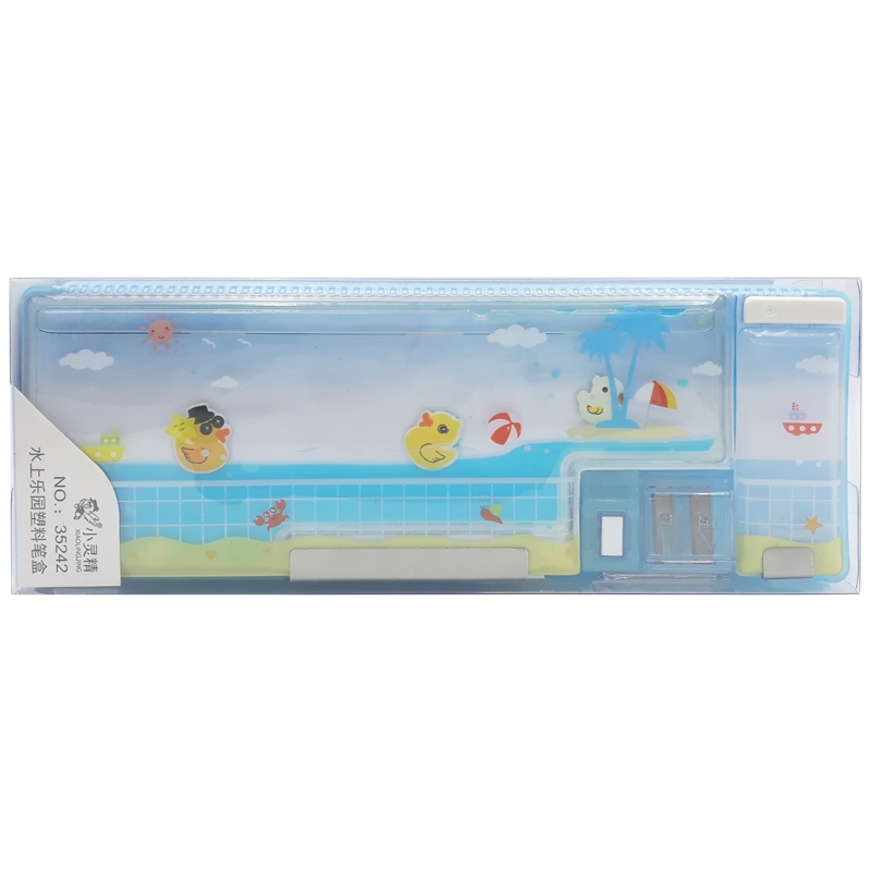Hộp Bút Nhựa 35242 - Màu Xanh Da Trời