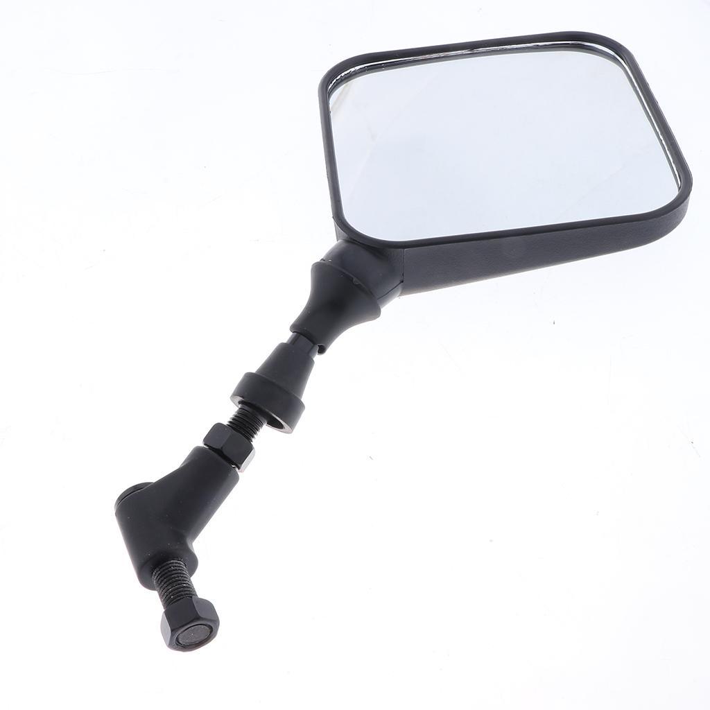 2 Pieces Colorful Rear View Side Mirrors Universal suit for Motorcycle Cruiser Chopper ATV Scooter, Black