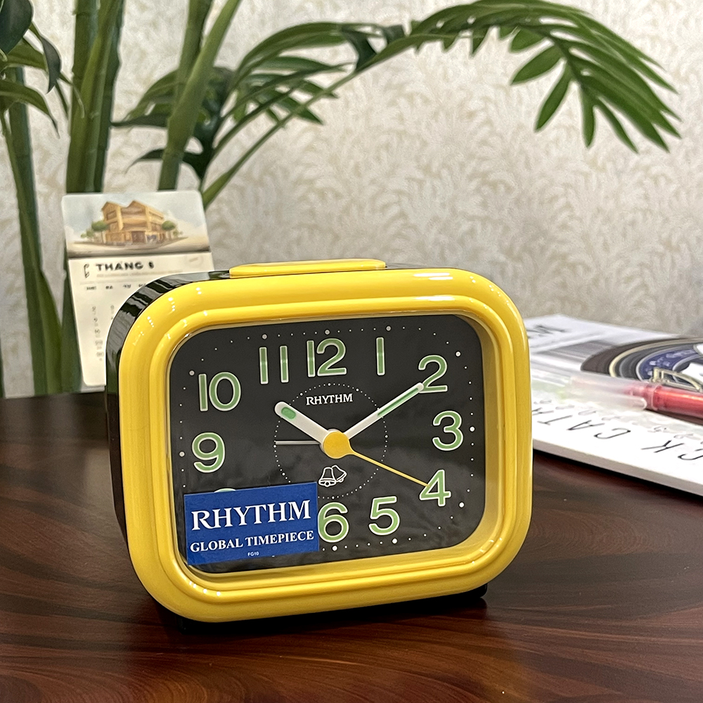 Đồng hồ Rhythm 4RA888-R33- Kt 12.0 x 10.1 x 6.7cm, 184g. Vỏ nhựa, dùng PIN