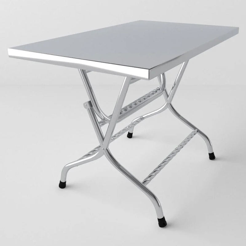 Bàn inox WIN chữ nhật phi 32 70 x 120cm