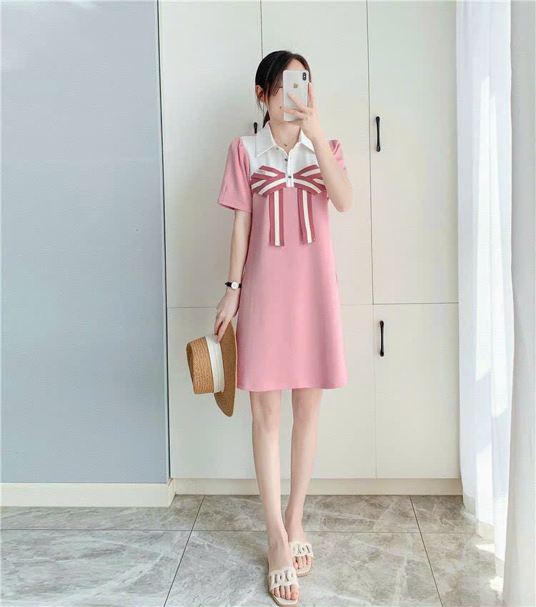 ĐẦM SUÔNG THUN PHỐI NƠ SIÊU ĐẸP