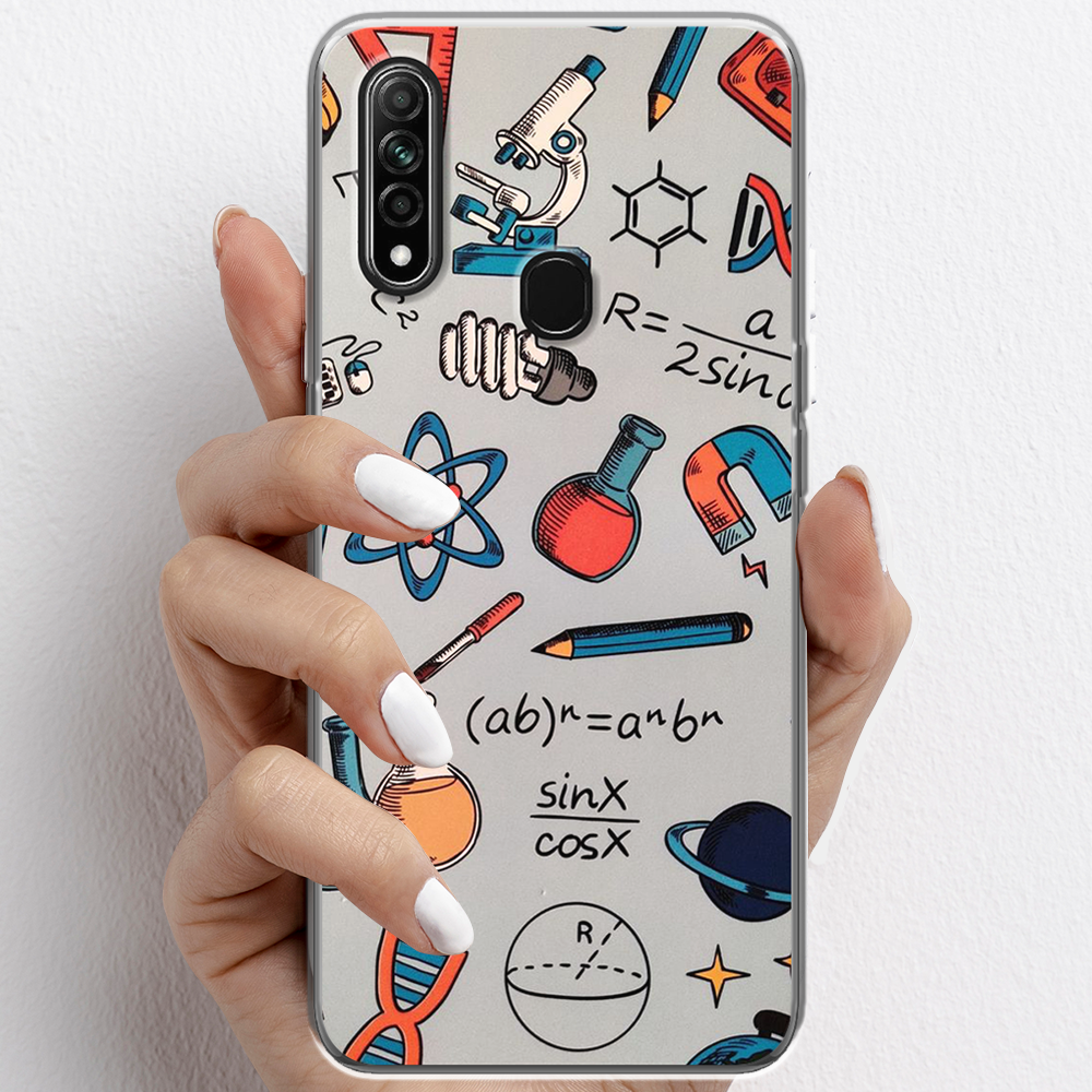Ốp lưng cho Oppo A31 nhựa TPU mẫu Dụng cụ hóa học