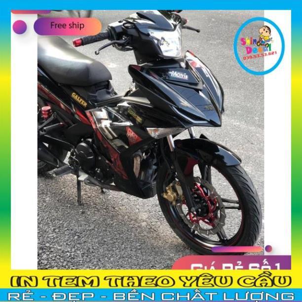 Tem rời ex 150 Y15zr đỏ đen Crom