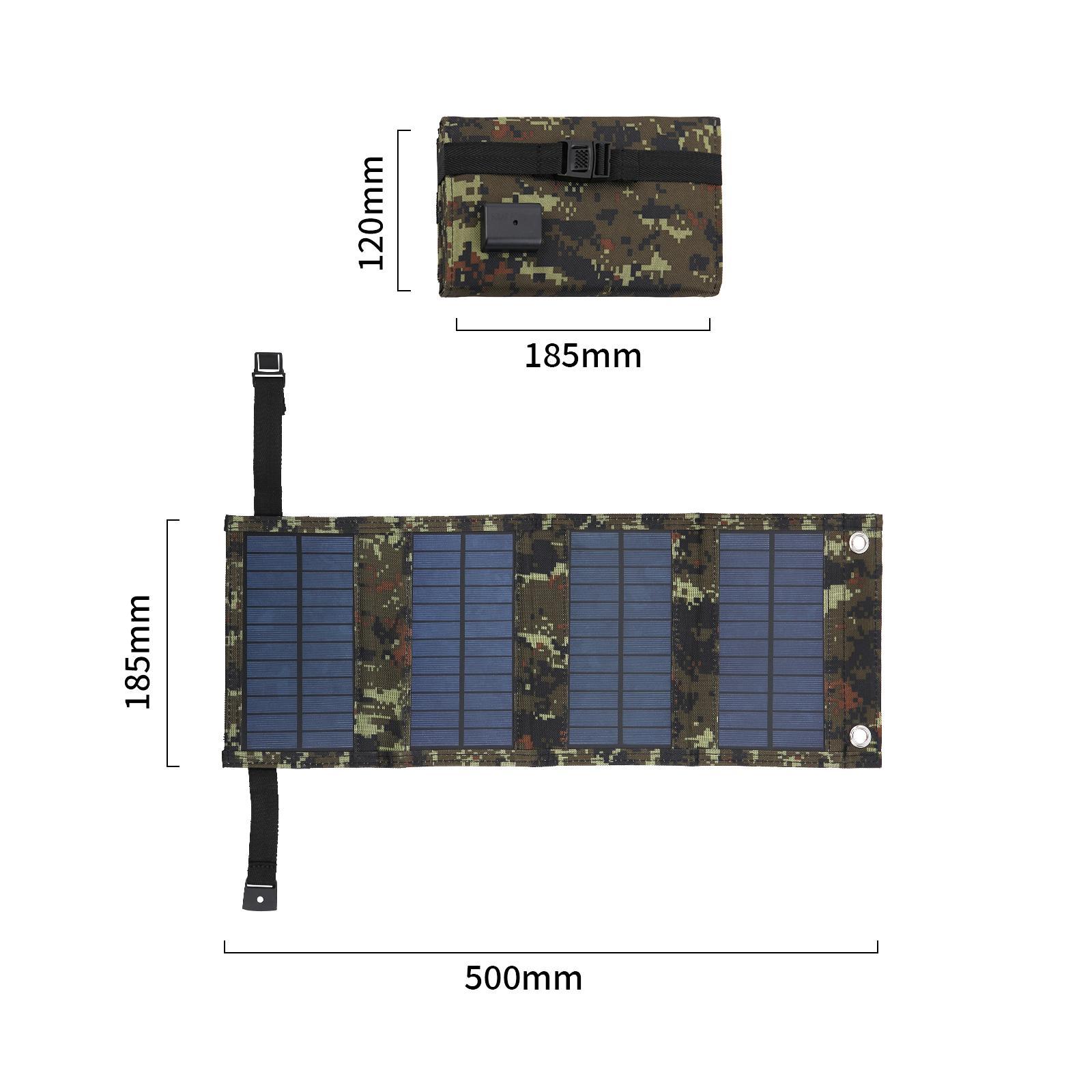 Folding Solar Panel  with USB Port for Camping Laptop Backpacking