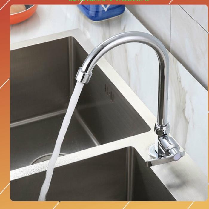 Vòi rửa bát đơn lạnh hợp kim, gắn chậu