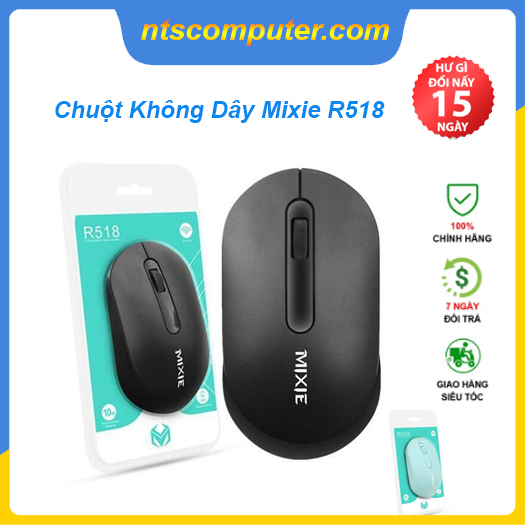 Chuột Không Dây Mixie R518 Nhiều Màu Sắc - Hàng Chính Hãng