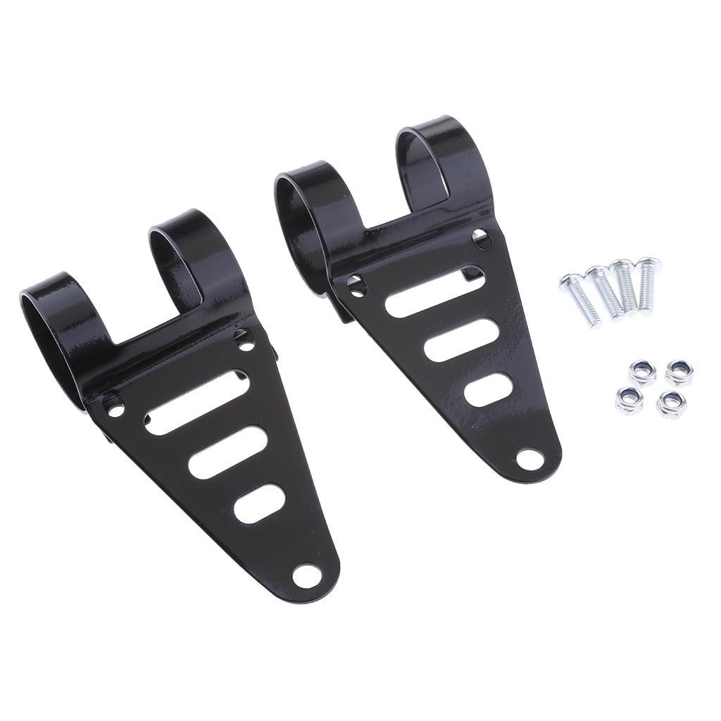 2X 1.6-1.7inch Headlight Fork Mount Bracket  Holder Fit for ATV