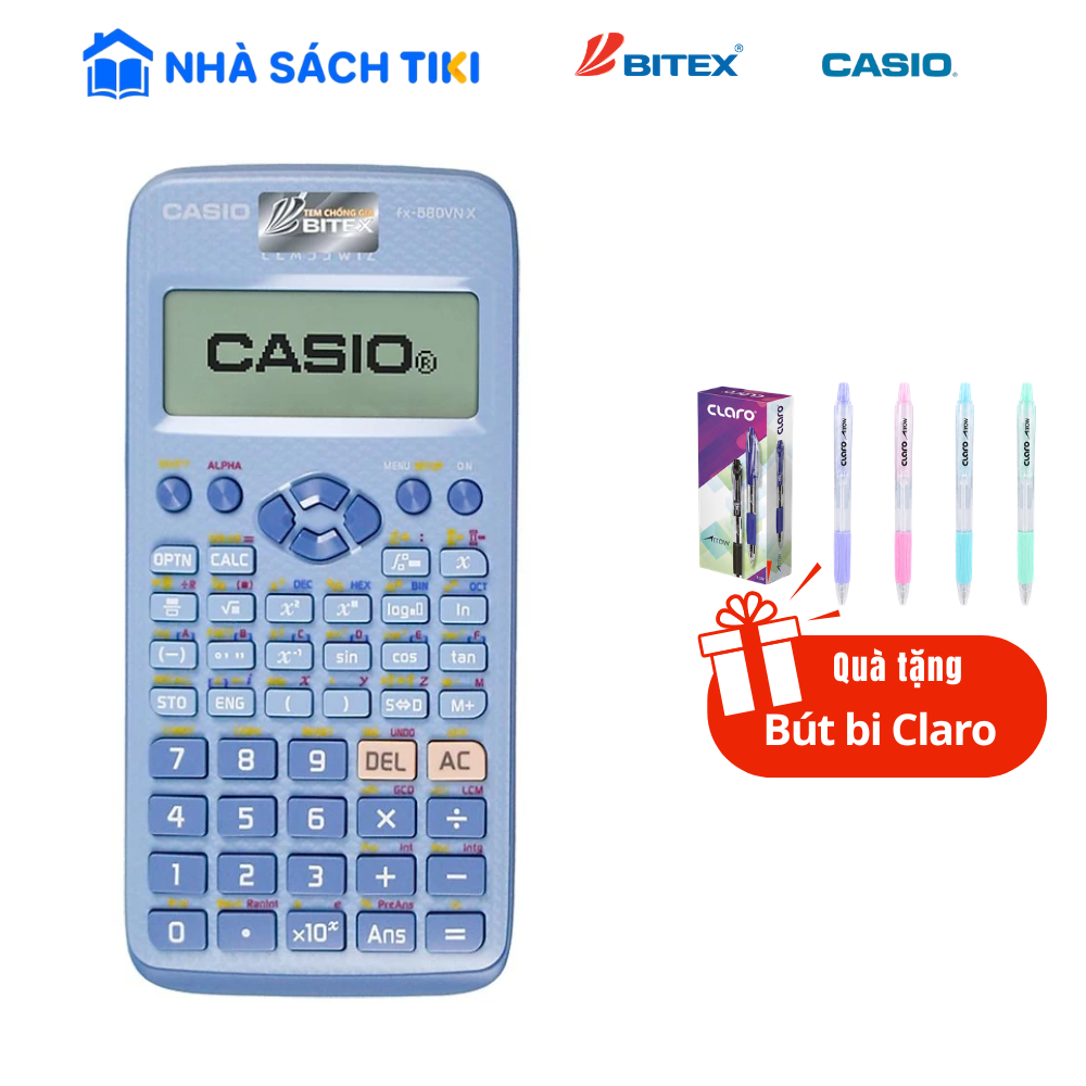 Máy Tính CASIO FX580VN X-BU Màu Xanh