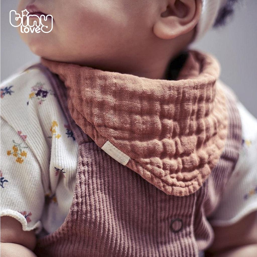 Set 2 yếm tam giác cho bé giữ ấm cổ từ sơ sinh tới 1 tuổi - 2 lớp vải Muslin cotton 100% - Comfybaby