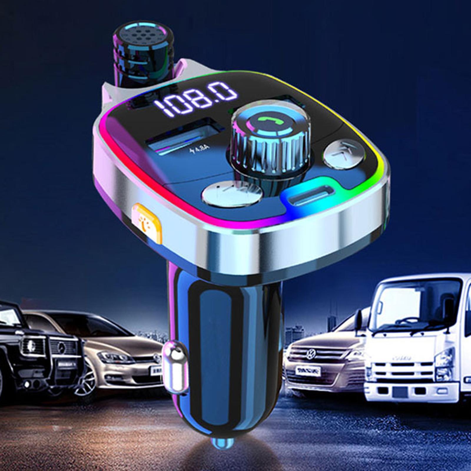 PD Car Charger Dual USB Led Fast Charge Type  Adapter