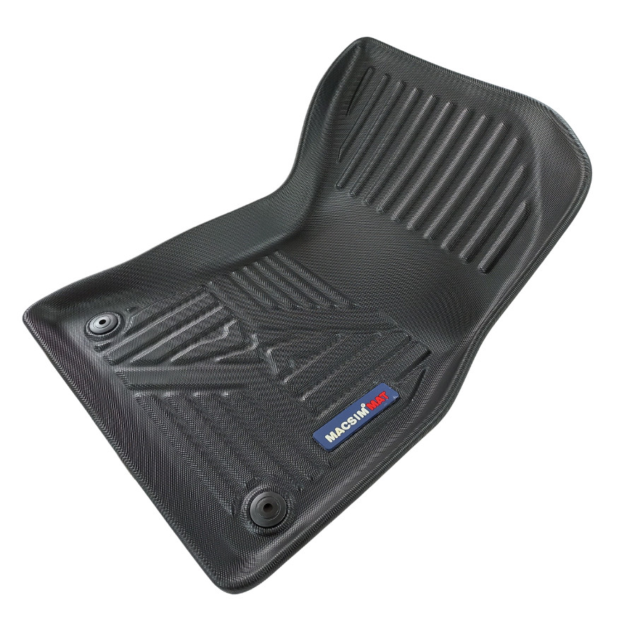 Thảm lót sàn xe ô tô New Audi Q5 2021- đến nay Nhãn hiệu Macsim chất liệu nhựa TPE đúc khuôn cao cấp - màu đen