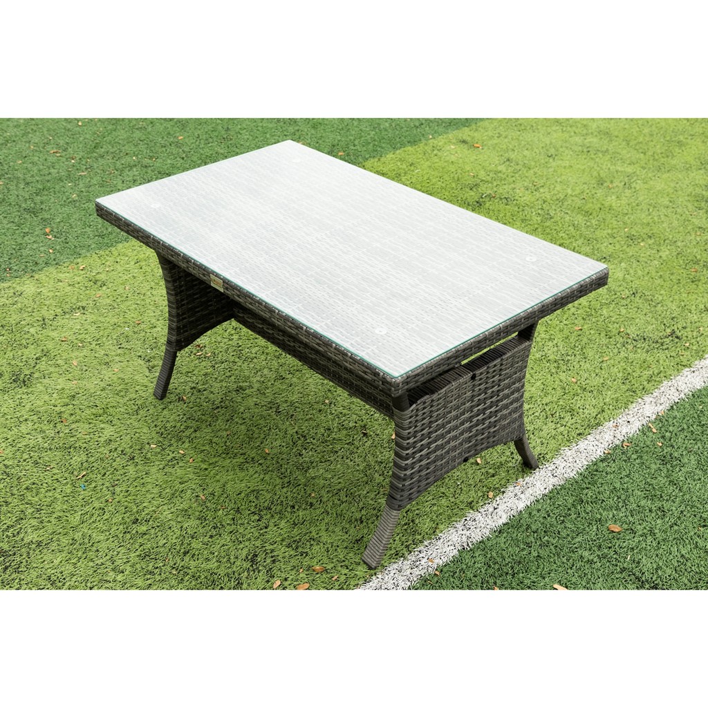 WEGO Bộ sofa nhựa giả mây ngoài trời/ Bộ Sofa sân vườn 7 chỗ ngồi // Outdoor Furniture Rattan Chair Sofa Dining Set Balcony Table Garden 7 seater