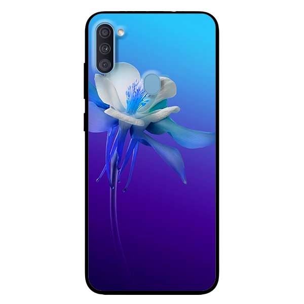 Ốp lưng dành cho Samsung A11 mẫu Hoa Lan Xanh Trắng
