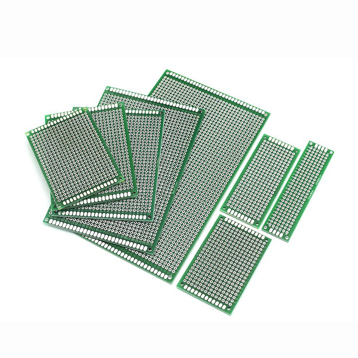 PCB Đục Lỗ 2 Mặt LOẠI 5X7CM( PHÍP THỦY TINH FR1.4)