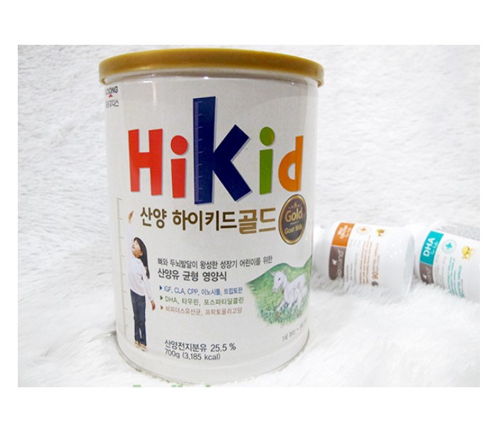 Bộ 2 Hộp Sữa HIKID Dê núi bổ sung dinh dưỡng cân bằng 700g - Hàng Nội địa Hàn
