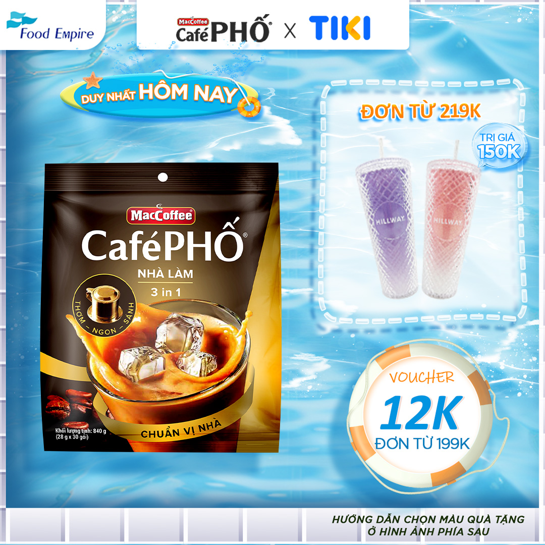 Túi Cà phê Phố Nhà làm - MacCoffee (túi 30 gói x 28g)