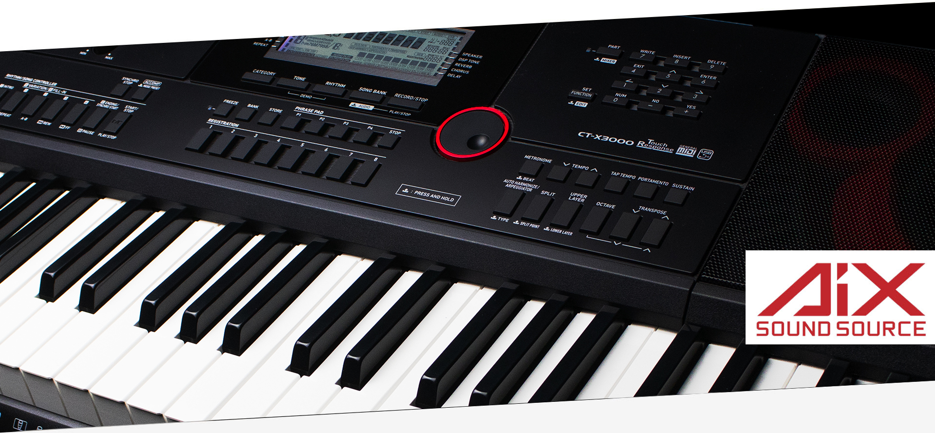 Bộ Đàn Organ CASIO CT-X3000 kèm Nguồn, Chân đỡ chữ X, Bao da và USB