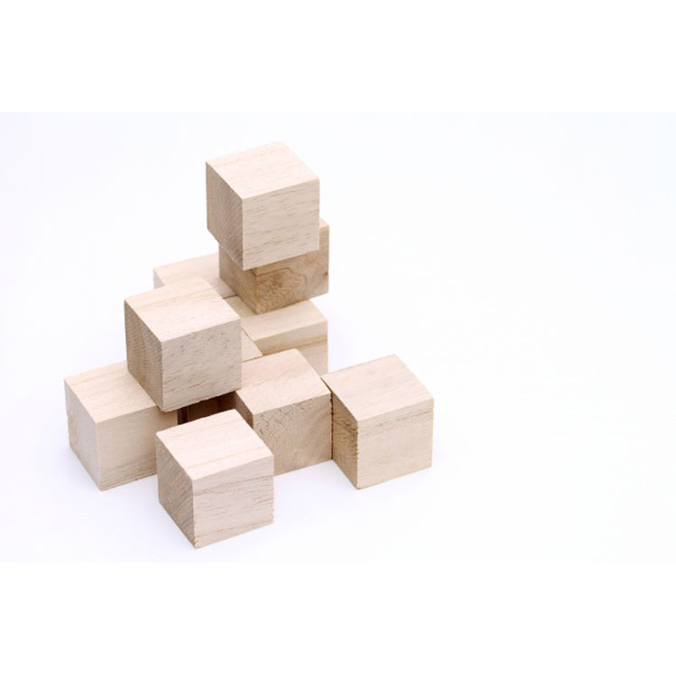 Combo 10 cục gỗ thông tự nhiên khối gỗ vuông làm thủ công handmade, vẽ hoặc đồ chơi (4x4x4cm)