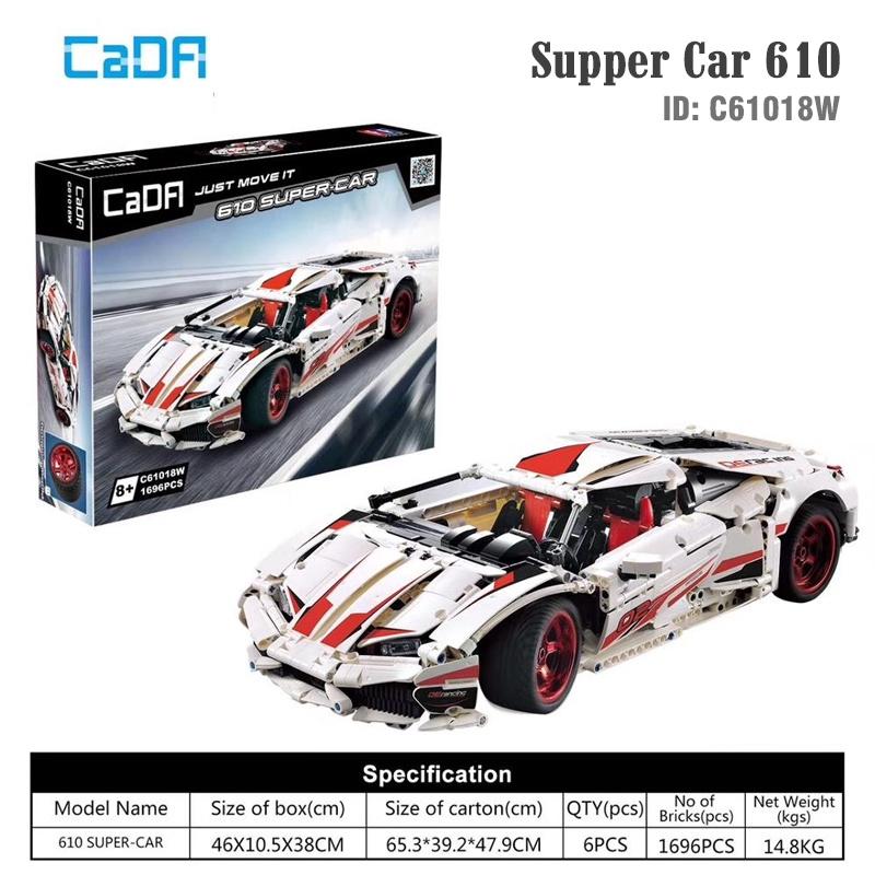 Đồ chơi lắp ráp, xếp hình điều khiển từ xa Xe Supper Car 610 – CADA C61018W