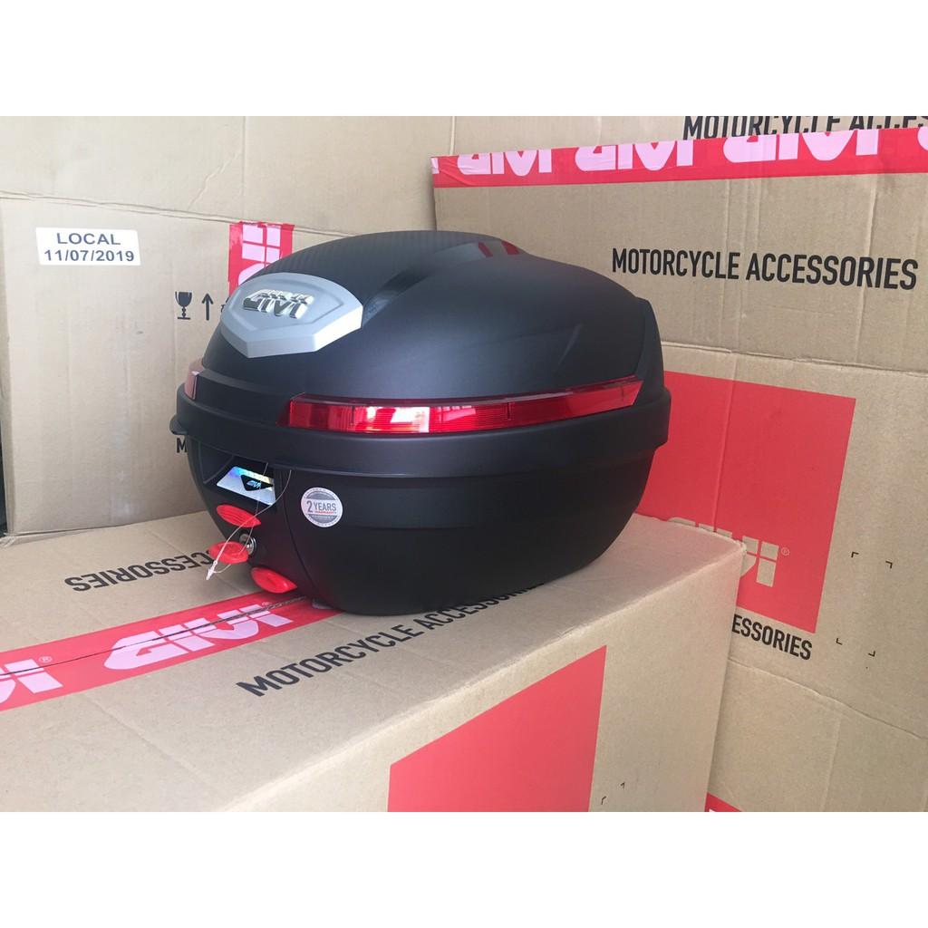 Thùng givi B270N 27 lit, kèm đế, ốc gắn, thùng gắn sau xe máy