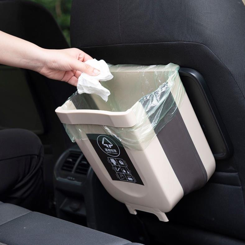 Thùng Rác Gấp Gọn Thông Minh Treo Cạnh Tủ Tiện Lợi