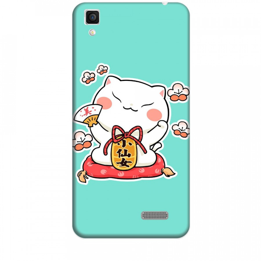 Ốp lưng dành cho điện thoại OPPO R7 Mèo Thần Tài Mẫu 3