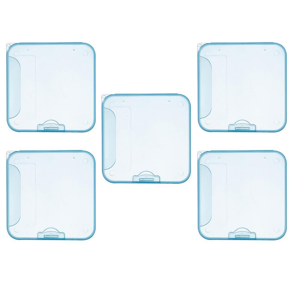 5x Face Mouth Cover Box Portable Mouth Cover Storage Bag Face Coverings Organizer Dustproof Face Cover Storage Box for Recyclable Mask