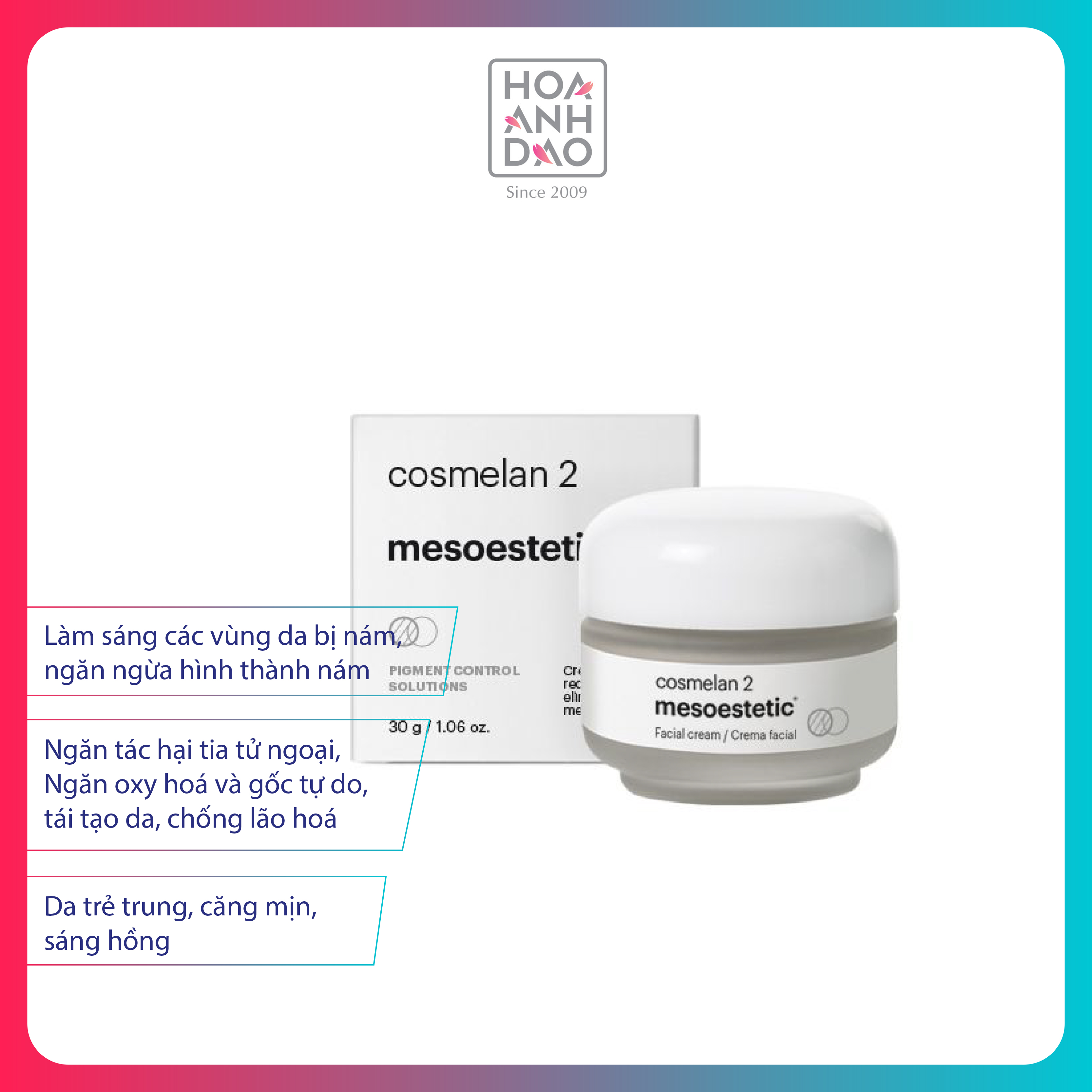 Kem giúp giảm nám Mesoestetic Cosmelan 2