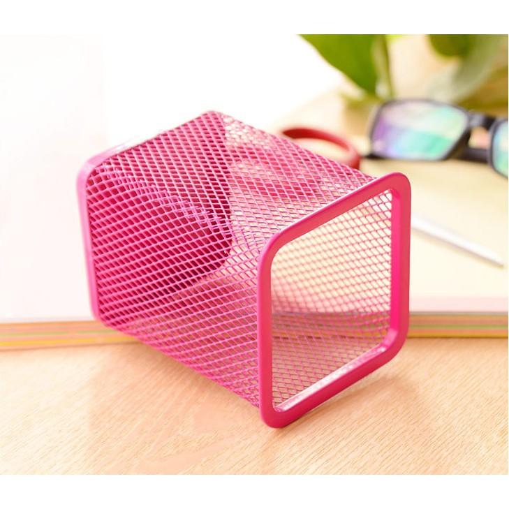 Giỏ Đựng Bút Lưới Sắt Văn Phòng Để Bàn