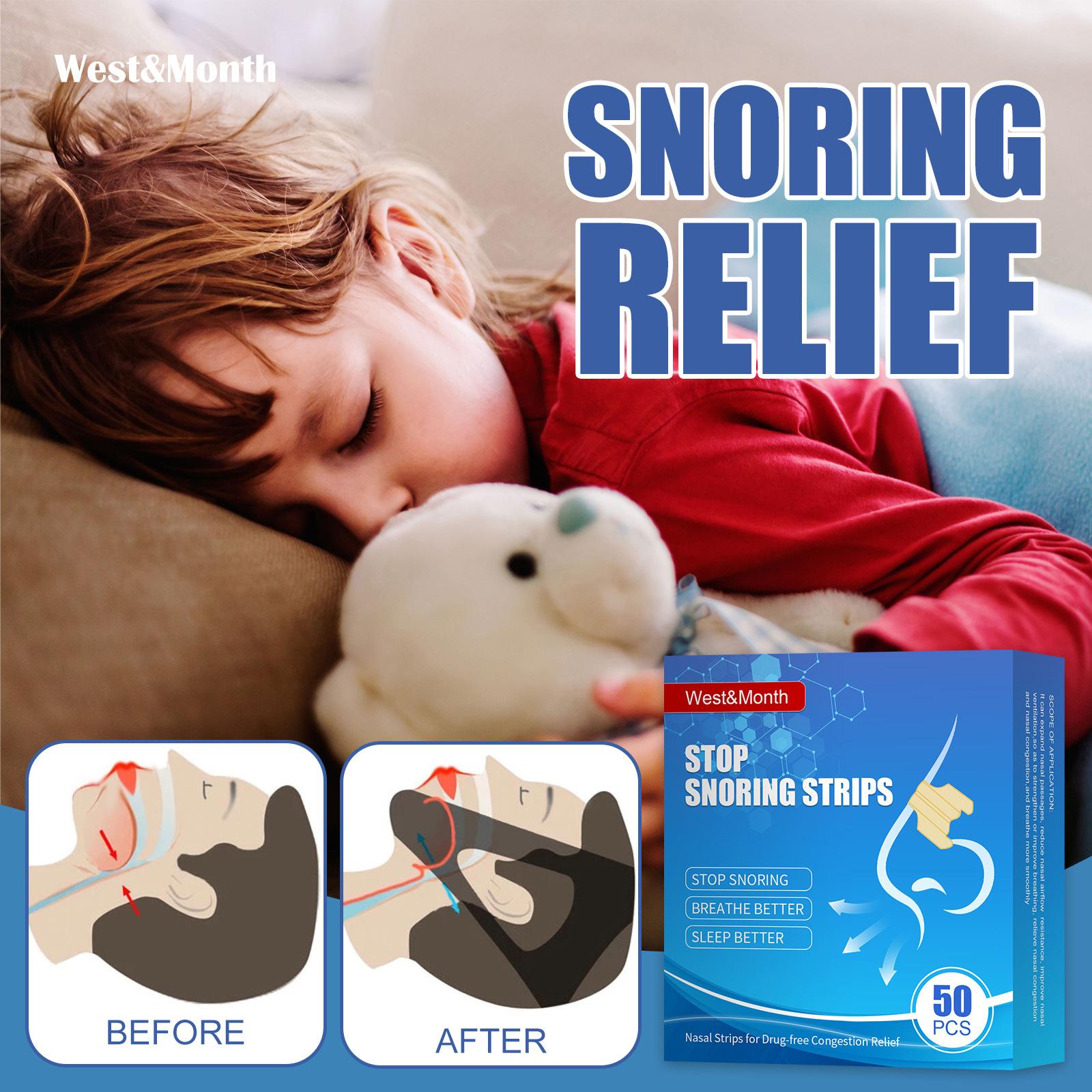 West&Month 50PCS Nose Nasal Strips to Reduce Snoring Anti-snoring and Relieve Nose Congestion