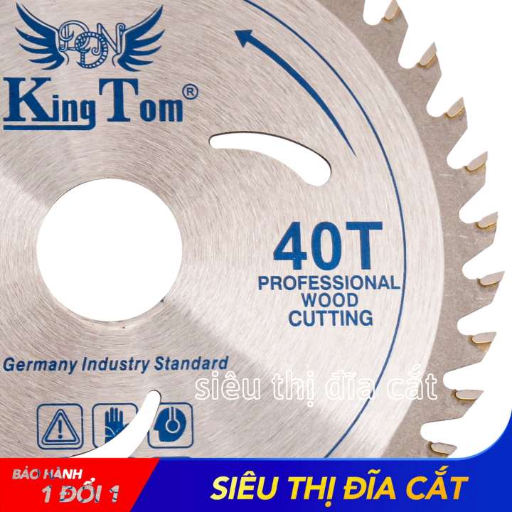 Lưỡi Cưa - Lưỡi Cắt Gỗ Cao Cấp 125-40 Răng KingTom - Chuyên Gỗ Cứng, Gỗ Có Đinh