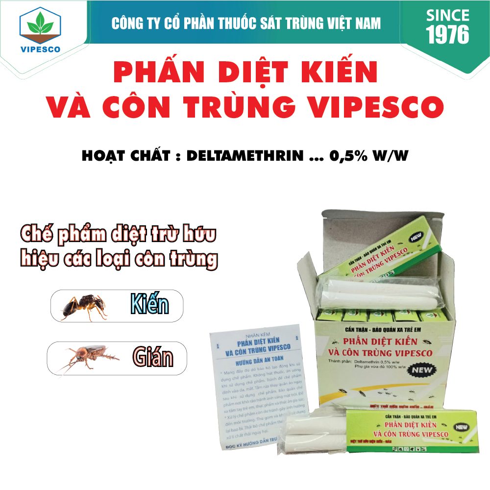PHẤN DIỆT KIẾN VÀ CÔN TRÙNG VIPESCO