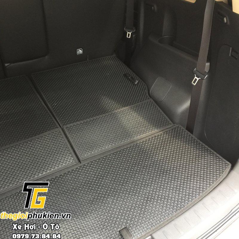 Bộ lót cốp và lưng hàng ghế chất liệu cao su tự nhiên cho xe Mitsubishi Xpander, Xpander Cross thương hiệu Kata