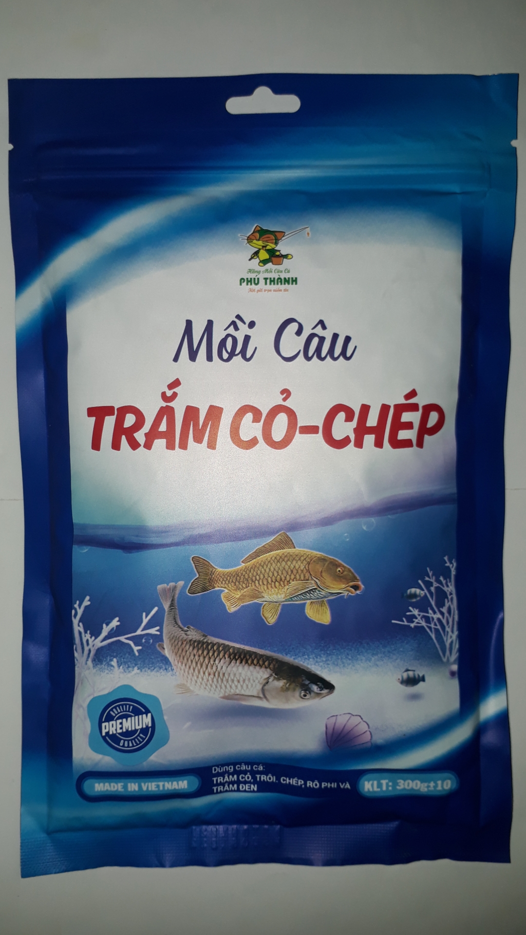 Combo gồm Mồi Câu Cá Chép,Trắm Cỏ-Chép và Tinh Mùi Sữa Trắm _trôi _chép, Hãng Phú Thành