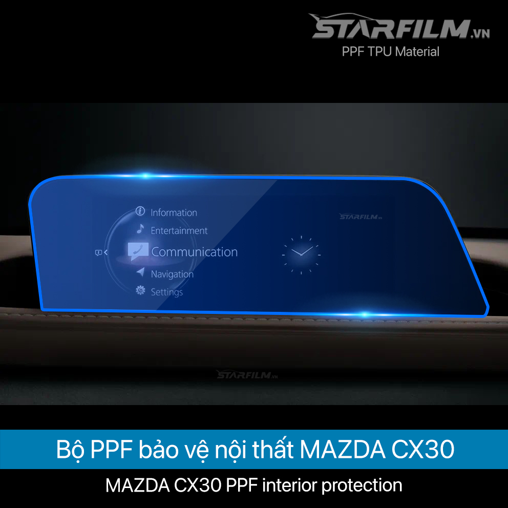 MAZDA CX30 2022 PPF TPU nội thất chống xước tự hồi phục STARFILM