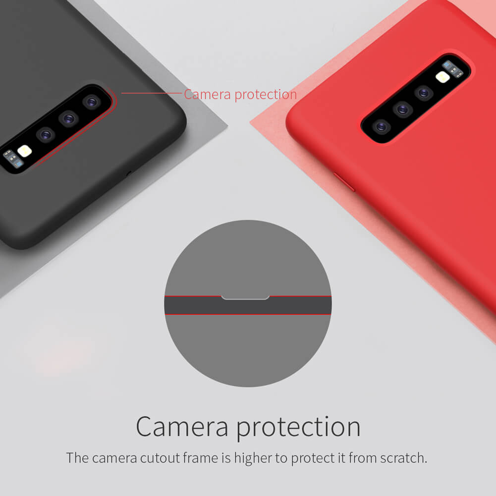 Ốp lưng chống bám bẩn silicon cho Samsung Galaxy S10 mỏng 1mm hiệu Nillkin Flex Pure Cover Case - chống sốc cực tốt, chất liệu cao cấp, gờ bảo vệ camera - Hàng nhập khẩu