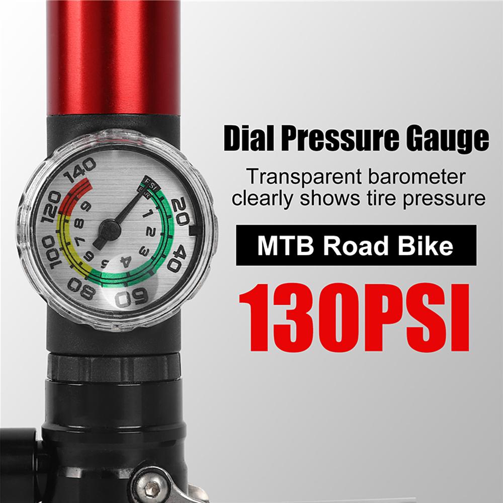 Bơm xe đạp di động 130PSI cầm tay nhỏ gọn