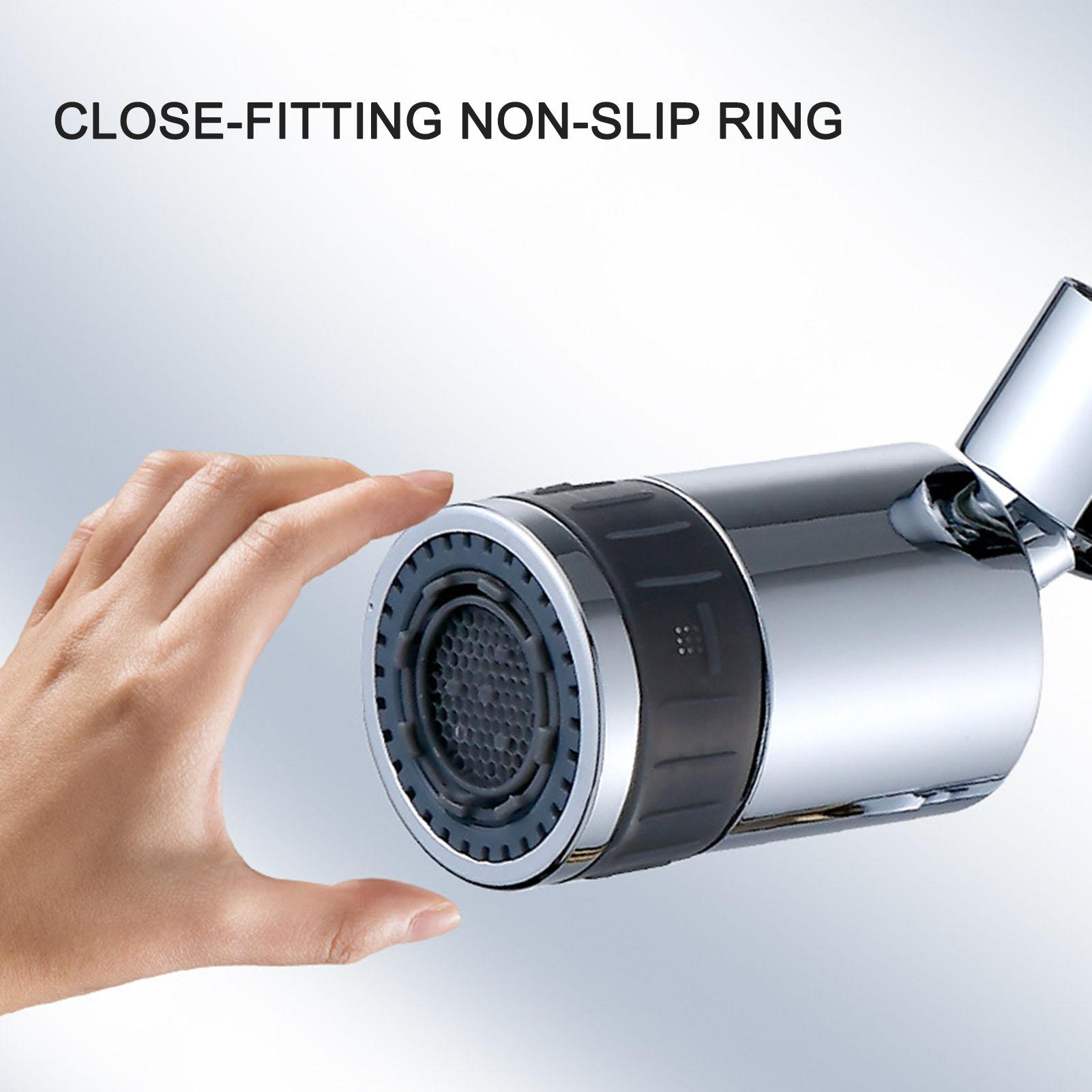 Đầu lọc nước có thể xoay 720 độ, giúp tiết kiệm nước