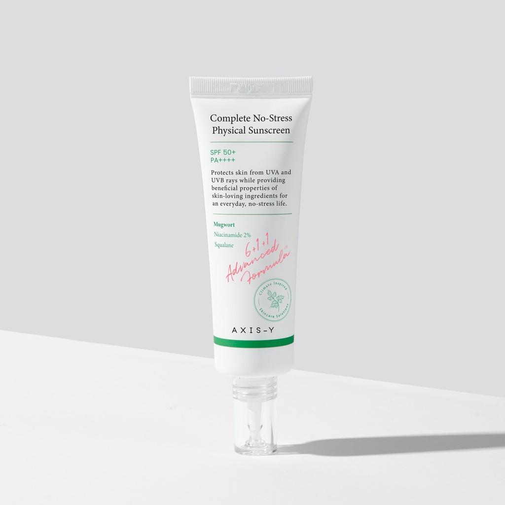 Kem chống nắng ngải cứu AXIS-Y Complete No-Stress Physical Sunscreen Hàn Quốc 50ml