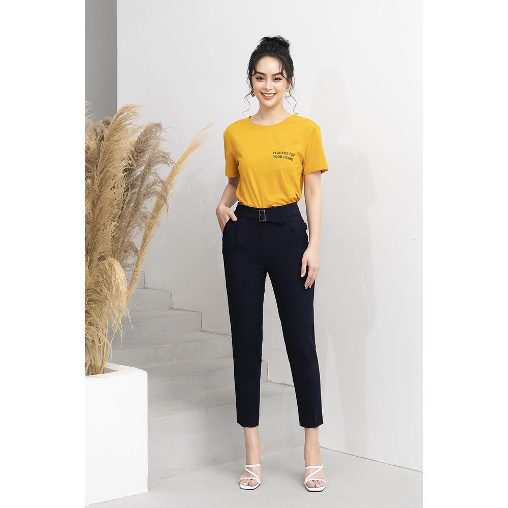 Quần Tây Nữ Công Sở LUPERI LFQD2102 Lưng Cạp Cao 4,5cm Khóa Sườn Chất Đũi Cao Cấp Không Nhăn Không Bai Xù