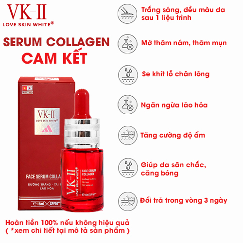 Serum Dưỡng Trắng - Tái Tạo - Trẻ Hóa Da VK II ( 15ml/35ml )