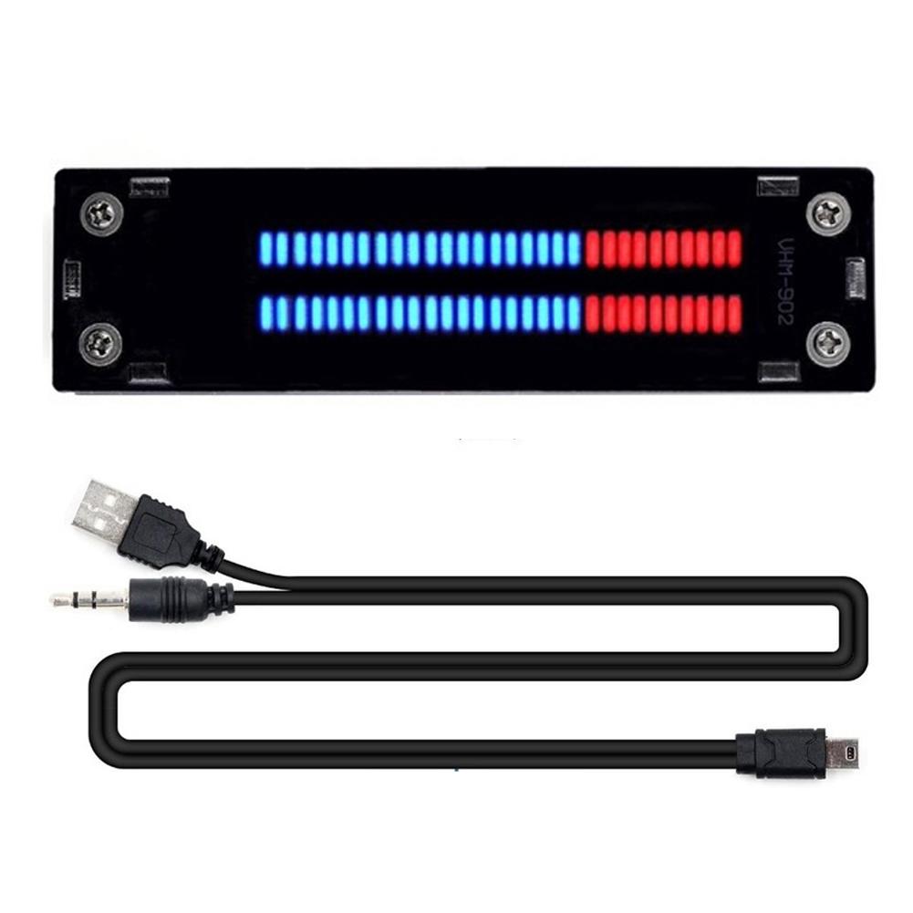 VHM-902 Dual 30 Level  LED Music Spectrum Level Stereo Amplifier LED Music Frenquency Indicator Pieces Need to Combined