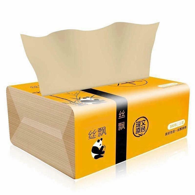 Giấy ăn cao cấp gấu trúc Xipiao siêu dai loại 300 tờ/gói
