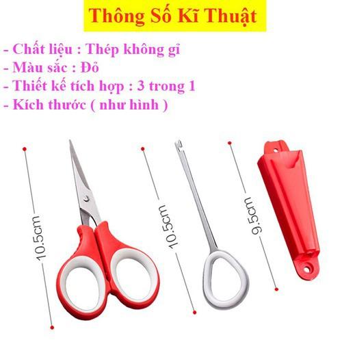 Kéo Cắt Thẻo + Gỡ lưỡi câu cá