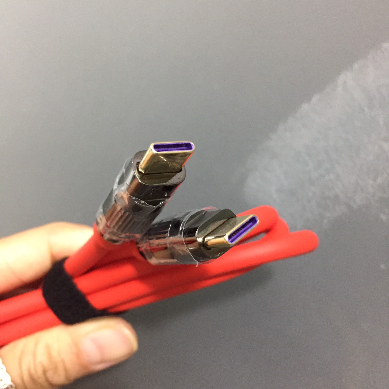 Cáp sạc nhanh 100W C to C Remax Wefon Series Zinc-alloy elastic RC C055 C-C 1.2m _ Hàng chính hãng
