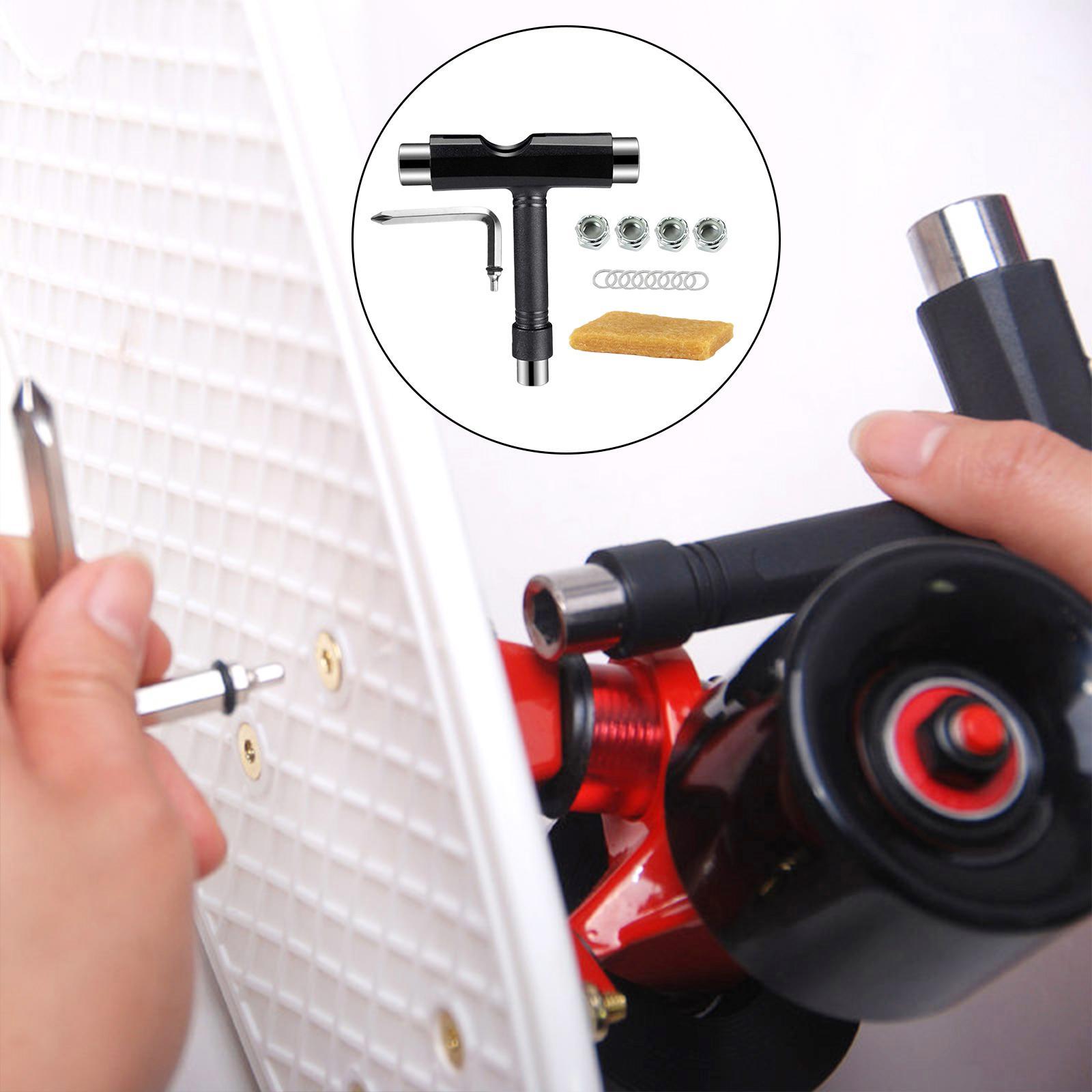 Skateboard Spanner T Wrench Change Skate Wheels Hexagon Roller Skate Tool