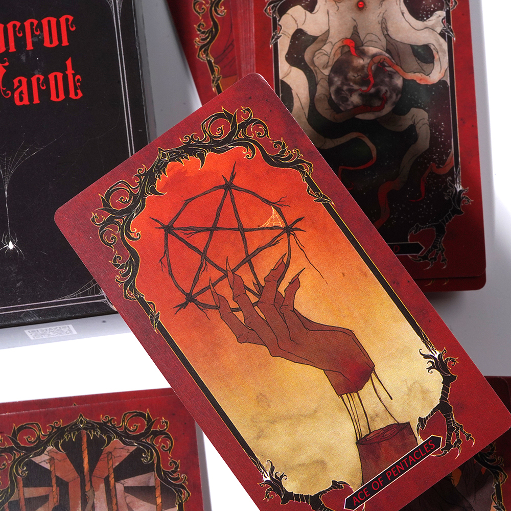 Bộ Bài Horror Tarot 78 Lá Bài Tặng Đá Thanh Tẩy