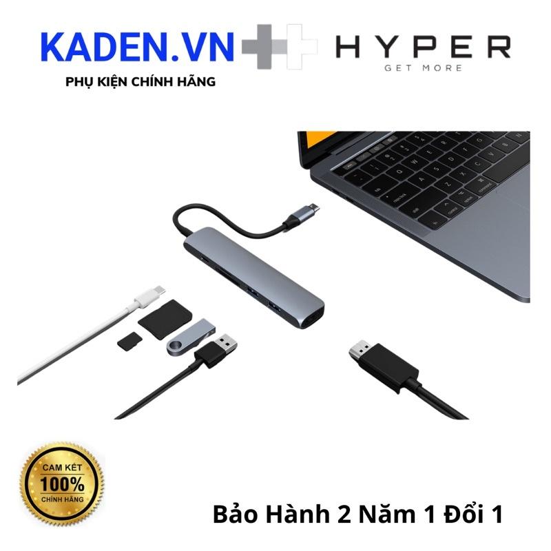 Cổng chuyển hyperdrive bar 6 in 1 usb-c