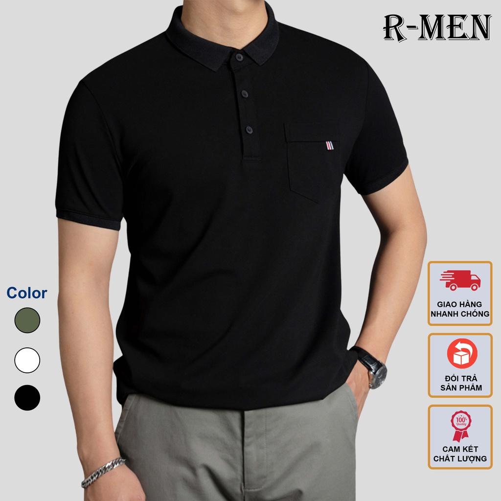 Áo polo nam có túi ngực RMEN Store vải cá sấu full size form chuẩn nhiều màu