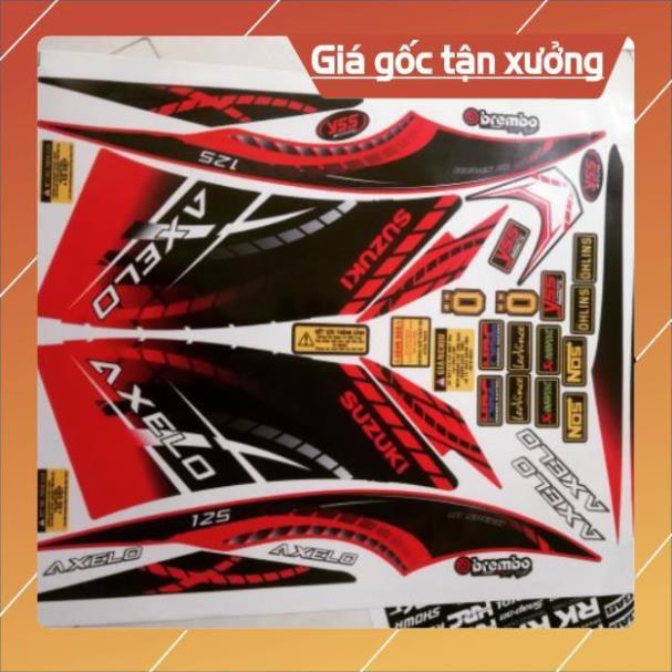 Tem rời axelo đỏ đen